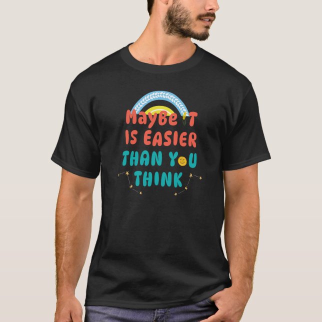 Retro Positives Zitat T-Shirt (Vorderseite)