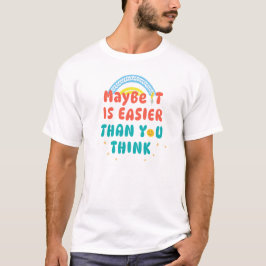 Retro Positives Zitat T-Shirt