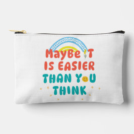 Retro Positives Zitat Zubehörtasche