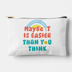 Retro Positives Zitat Zubehörtasche