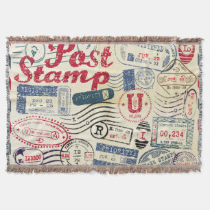 Retro post Briefmarke, Vintage Sammlung. Decke
