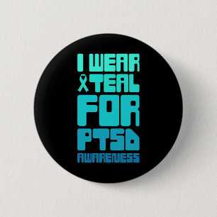 Retro Post Traumatic Stress Ptsd Awareness 1 Button