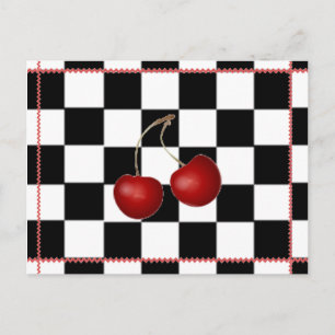 Retro Postcard ~ Cherry Summertime Postkarte