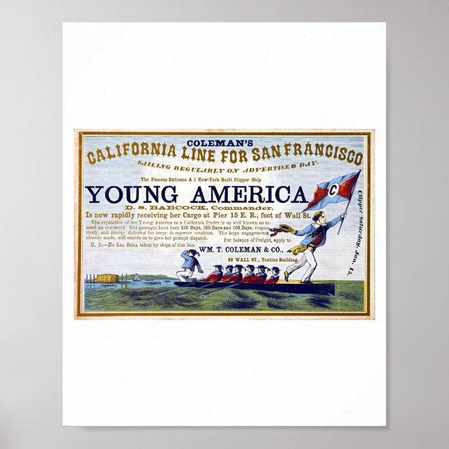 Retro-Poster mit Goldrausch Poster (Vorne)