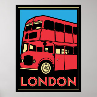 Retro-Poster vom Londoner Westminster-Deko Poster