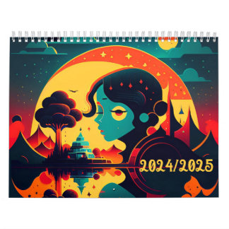 Retro Posters Collection 2 Jahre Kalender 2024-202