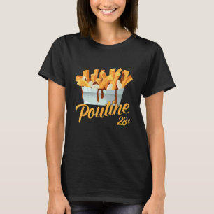 Retro Poutine Canada Montreal Feinschmeckers Food T-Shirt