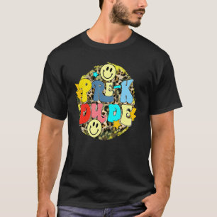 Retro Pre-K Typ glücklich wieder zu Schullehrer T-Shirt