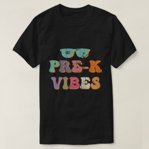 Retro Pre-K Vibes zurück zum Schullehrer T-Shirt