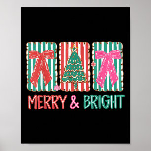 Retro Preppy Fröhliche und Helle Girly Coquette Ch Poster