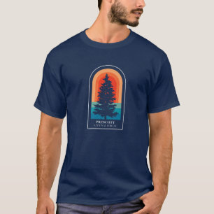 Retro Prescott Nationaler Wald Arizona Wandern T-Shirt