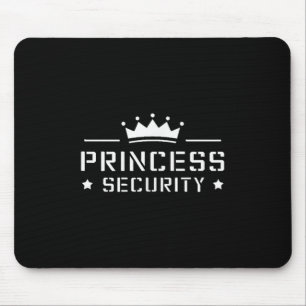 Retro Princess Security Boys Brother Birthday Vate Mousepad