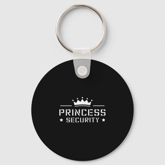 Retro Princess Security Boys Brother Birthday Vate Schlüsselanhänger (Vorderseite)