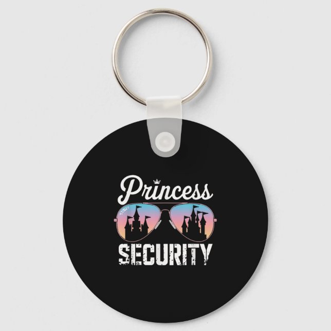 Retro Princess Security Protection Castle Men Wome Schlüsselanhänger (Vorderseite)