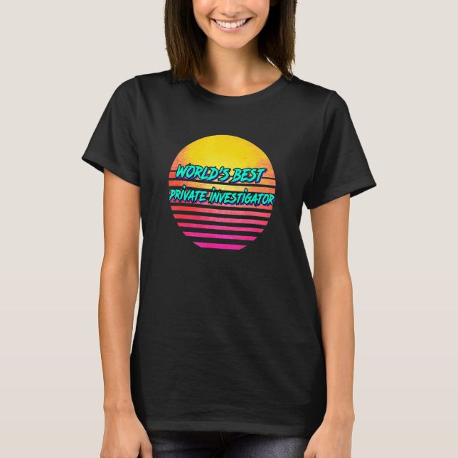 Retro Private Investigator T-Shirt (Vorderseite)