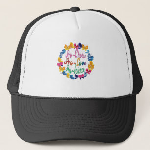 Retro Pro-Choice Pro-Liebe Pro-Science, Feminist G Truckerkappe