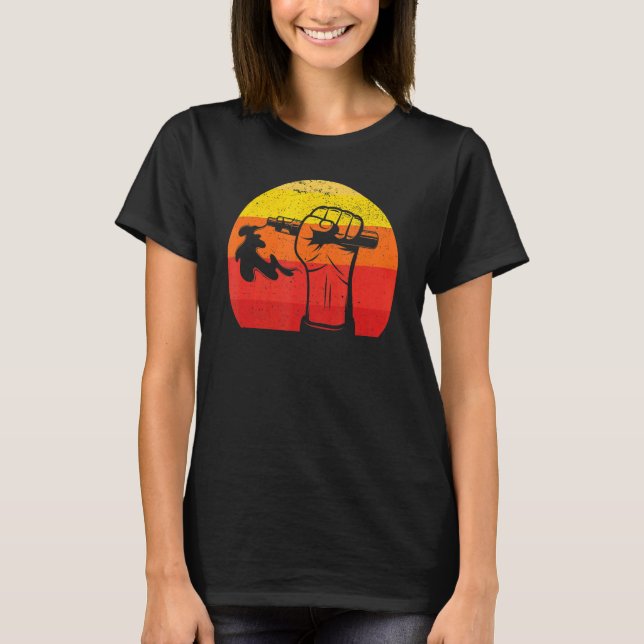 Retro Pro Vape Vintager Sonnenuntergang T-Shirt (Vorderseite)