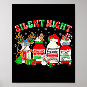 Retro Propofol Stille Nacht Er Ed Rn Intensivstati Poster
