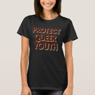 Retro Protect Que Youth Pride Lgbtq Month Gay Ra T-Shirt