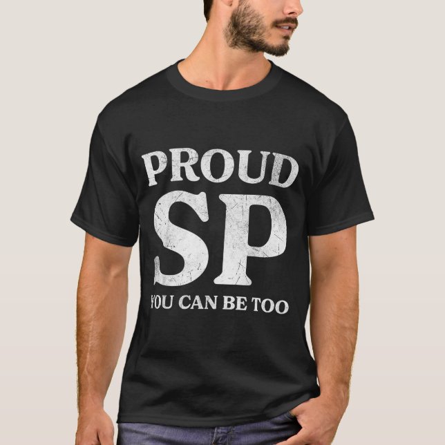 Retro Proud Sp Anti Scientology Funny Quote Idea  T-Shirt (Vorderseite)
