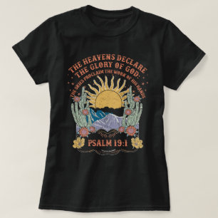 Retro Psalm 19:1 Klassischer Konversationszyklus T-Shirt