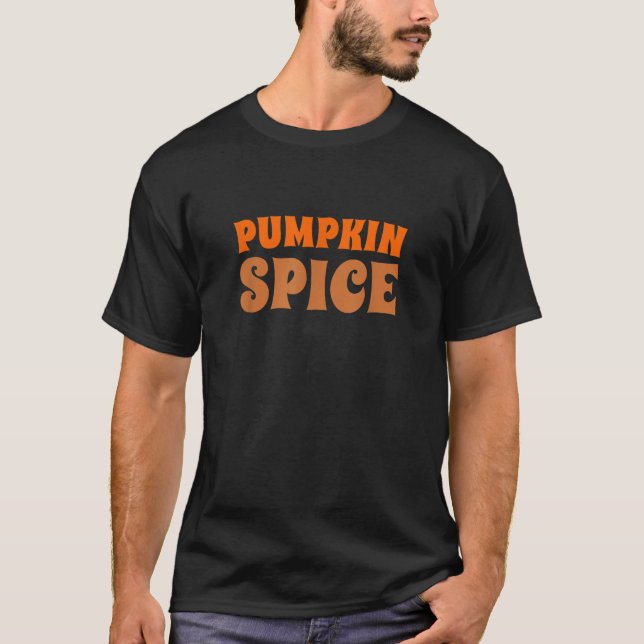 Retro PSL Pumpkin Gewürz Latte Fall Saison Kaffee  T-Shirt (Vorderseite)