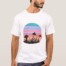 Retro Psuchedelic Mushroom Forager Magic Mycology T-Shirt
