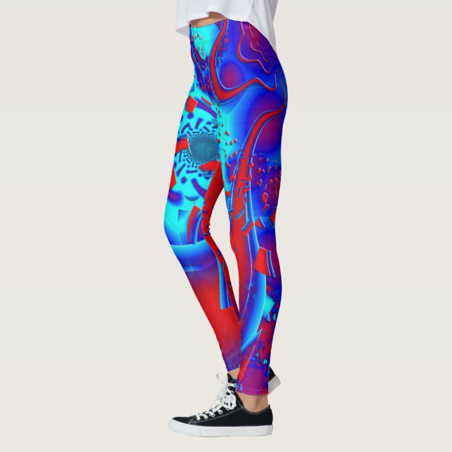 Retro Psychedelic Crazyness Leggings (Links)