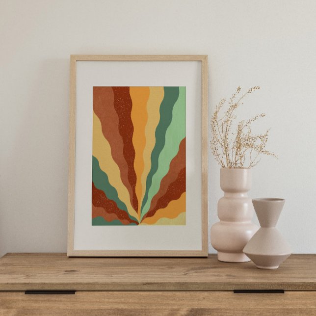 Retro Psychedelic Groovy Colorful Poster (Von Creator hochgeladen)