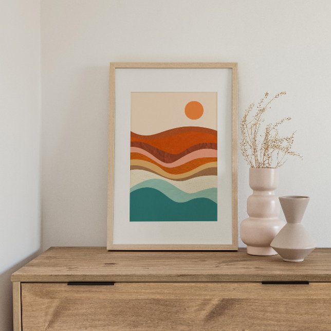 Retro Psychedelic Groovy Colorful Poster (Von Creator hochgeladen)