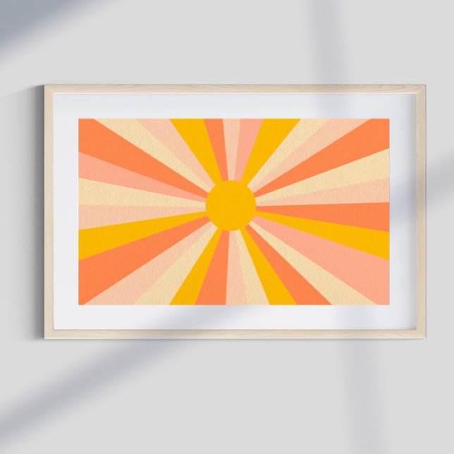 Retro Psychedelic Groovy Colorful Poster (Von Creator hochgeladen)