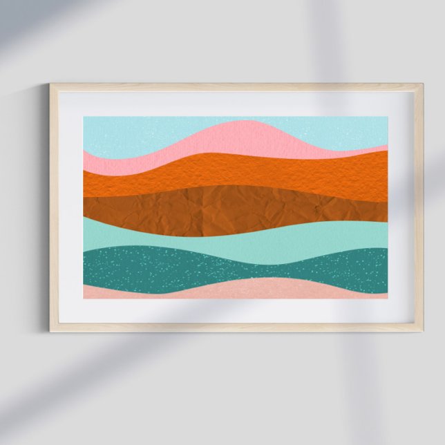 Retro Psychedelic Groovy Colorful Poster (Von Creator hochgeladen)