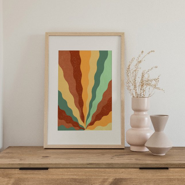 Retro Psychedelic Groovy Colorful Poster (Von Creator hochgeladen)