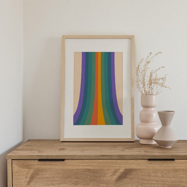 Retro Psychedelic Groovy Colorful Poster (Von Creator hochgeladen)