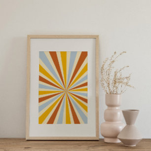 Retro Psychedelic Groovy Colorful Poster