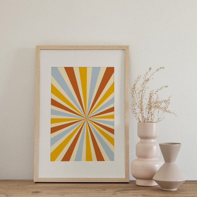 Retro Psychedelic Groovy Colorful Poster (Von Creator hochgeladen)