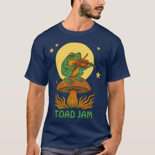 Retro-Psychedelische Kröten-Jam-Pilz T-Shirt