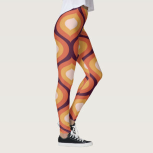 Retro psychedelische Mandala-Yogahose Bunt Leggings
