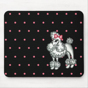 Retro-Pudel-Mauspad Mousepad