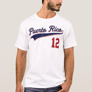 Retro Puerto Rico Beisbol Jersey Boricua Baseball T-Shirt