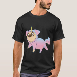 Retro-Pug-Mama-Geschenk Puggle-Hundebesitzerin Mut T-Shirt