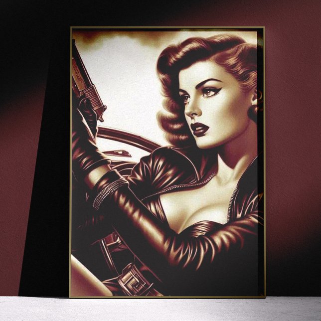Retro-Pulp-Frau Poster (Von Creator hochgeladen)