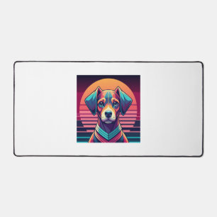 Retro Pulse Pup 80s Sunset Vibes
