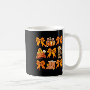 Retro Pumpkin Coquette Bow Herbst Halloween G Kaffeetasse