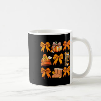 Retro Pumpkin Coquette Bow Herbst Halloween G Kaffeetasse