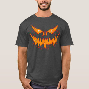 Retro Pumpkin Kürbislaterne Beängstigend Pumpkin F T-Shirt