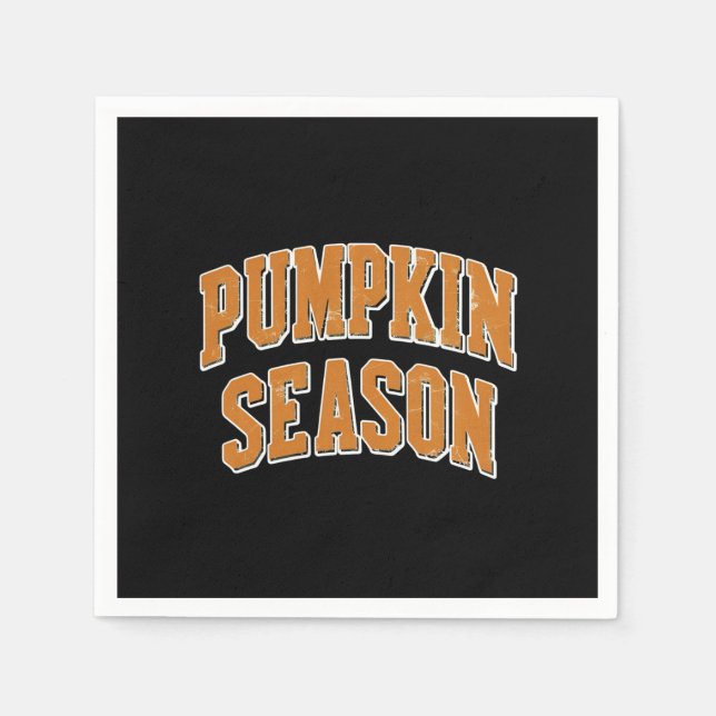 Retro Pumpkin Season Niedlichen Fall Geschenk Hall Serviette (Vorderseite)