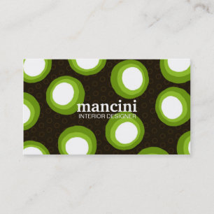 RETRO PUNKTE 311-LIME VISITENKARTE