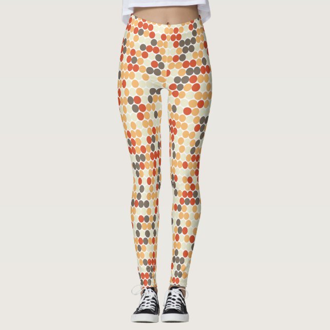 Retro-Punkte Leggings (Vorderseite)