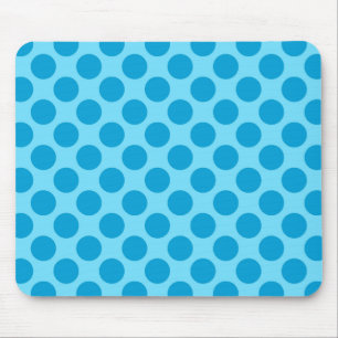 Retro-Punkte - Ozeanblau Mousepad